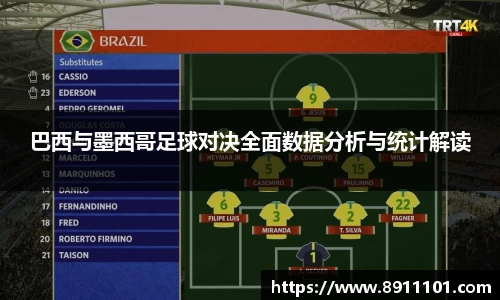 巴西与墨西哥足球对决全面数据分析与统计解读